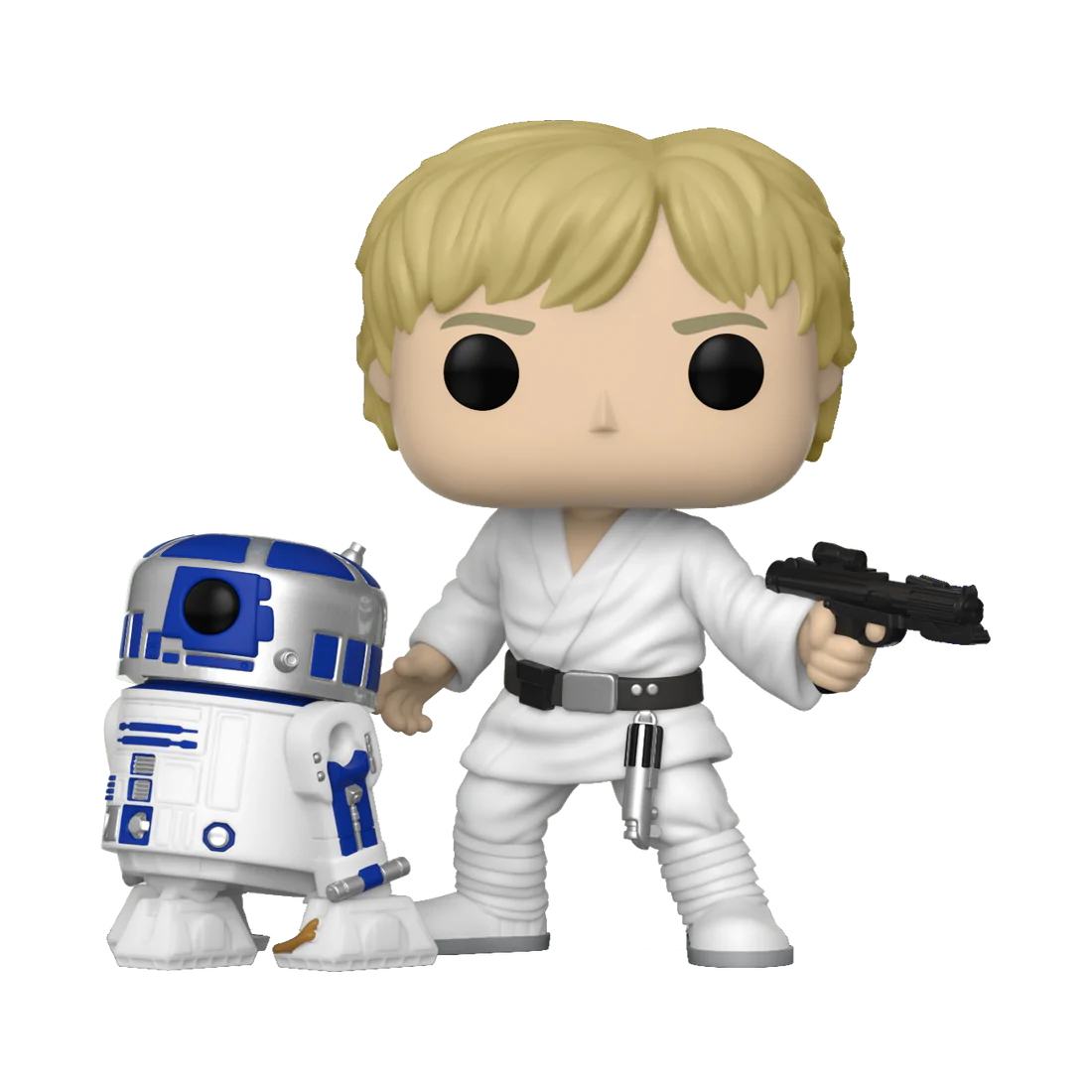 Star Wars A New Hope Movie Poster Inspired Funko Pop! Vinyl Collectible Figure of Luke Skywalker Alongside R2-D2