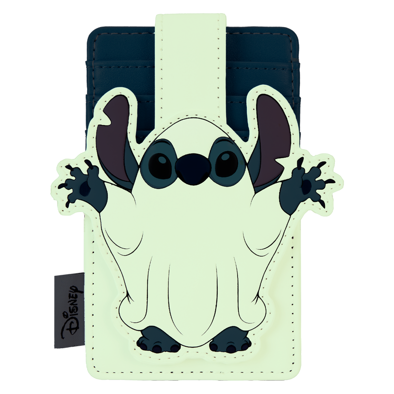 Loungefly Disney Glow-in-the-Dark Stitch Ghost-themed Cardholder