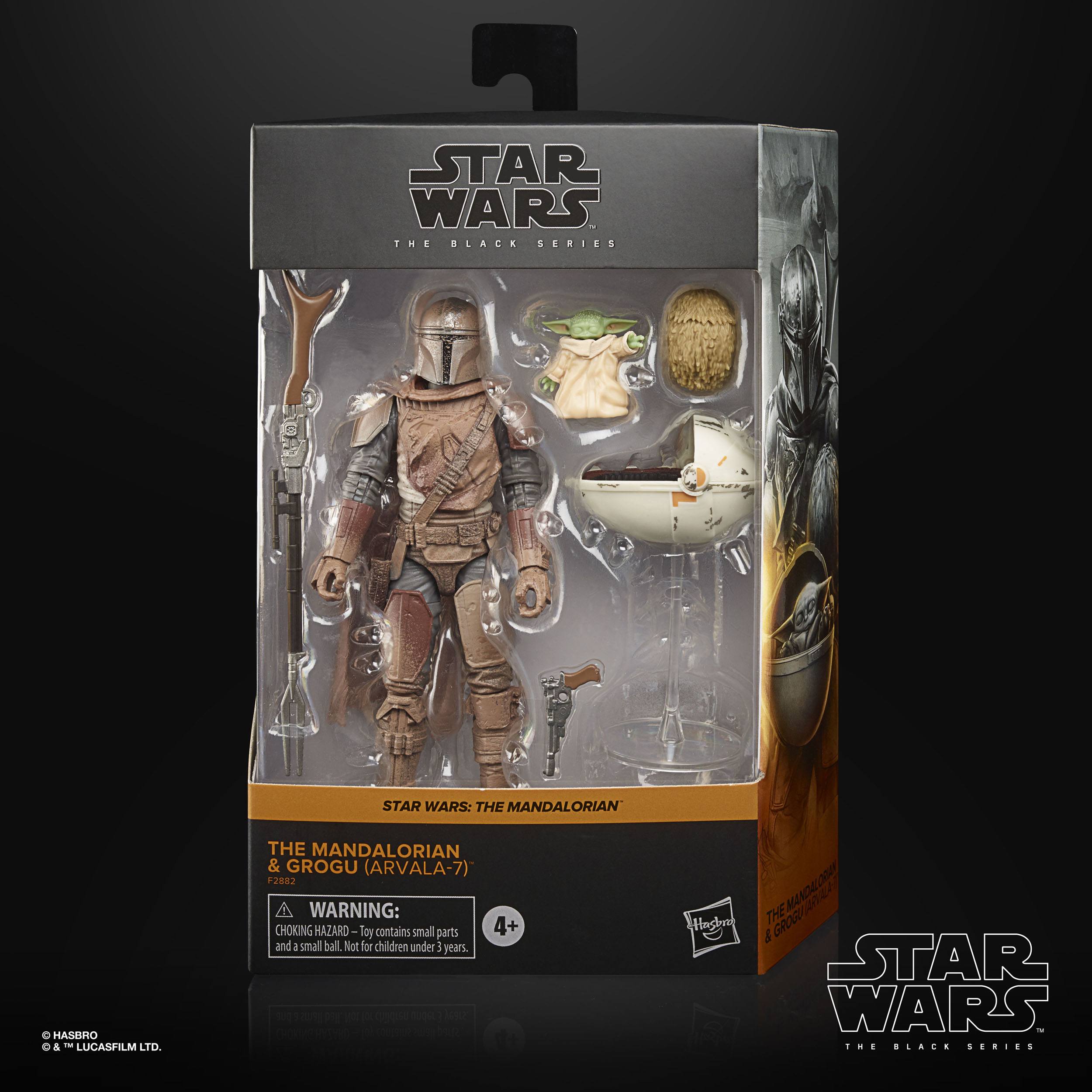Hasbro Star Wars The Black Series Collectible Action Figures of The Mandalorian and Grogu from Arvala - 7
