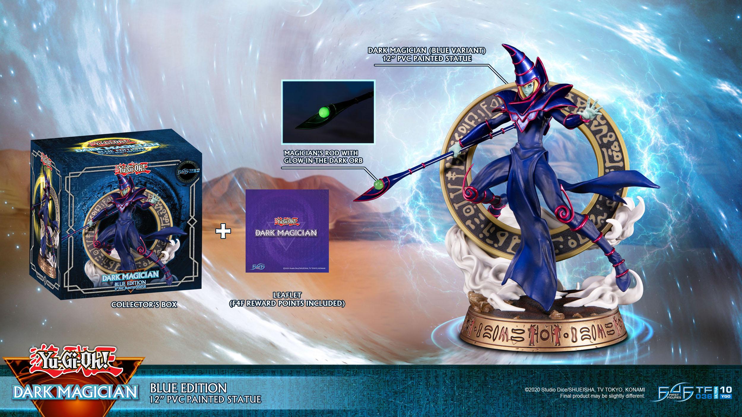First4Figures Yu-Gi-Oh! Painted PVC Dark Magician Figurine (Blue Variant)