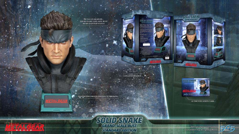 First4Figures Grand Scale Collectible Bust of Solid Snake from Metal Gear Solid
