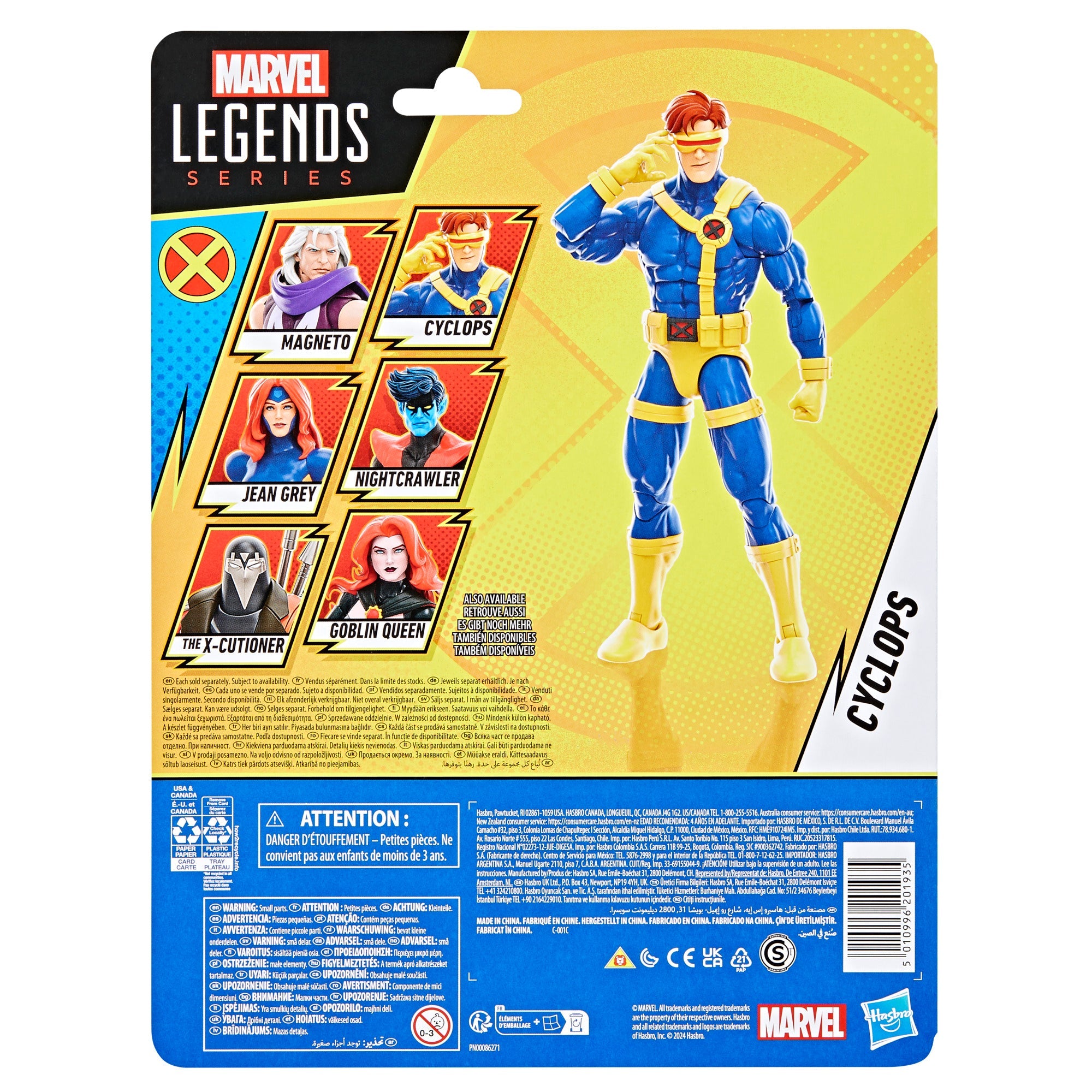 Hasbro Marvel Legends Retro Series 6-Inch Scale X-Men ‘97 Cyclops Collectible Action Figure for Fans and Collectors