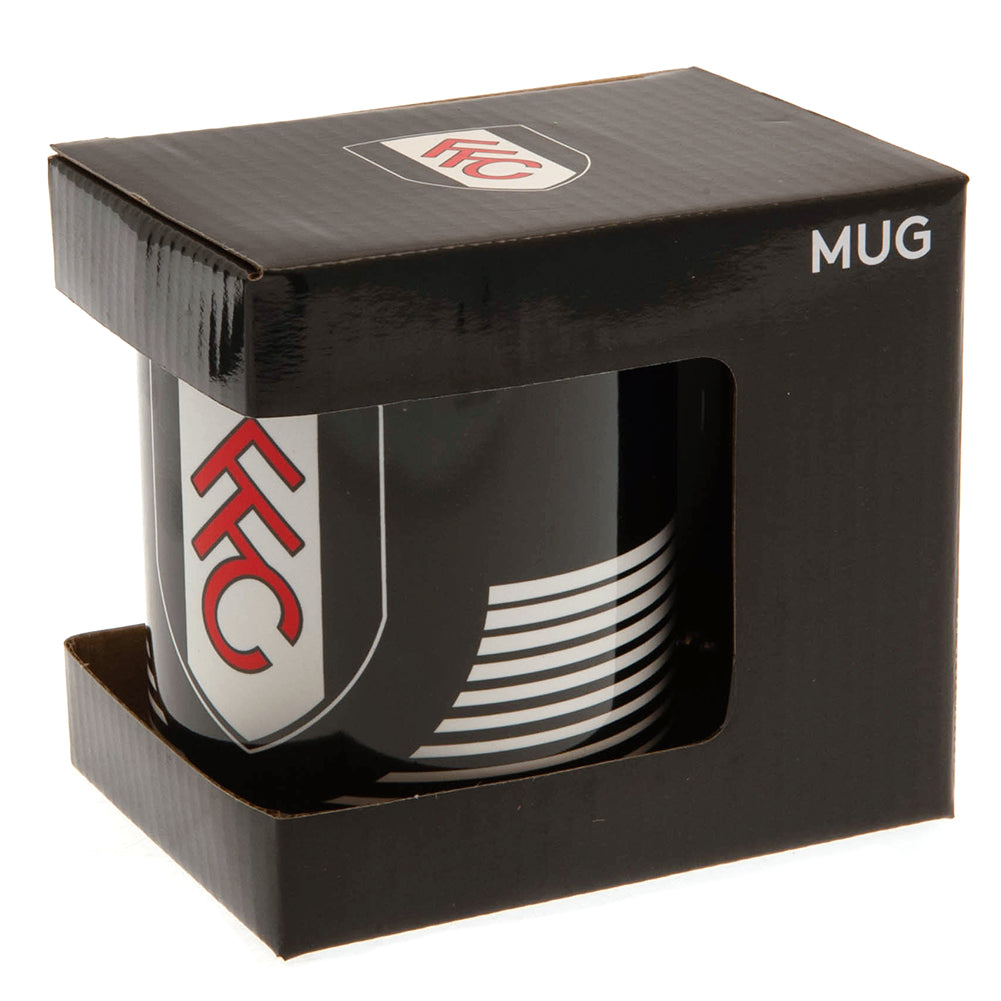 Fulham FC Linea Ceramic Coffee Mug with Full - Color Club Crest