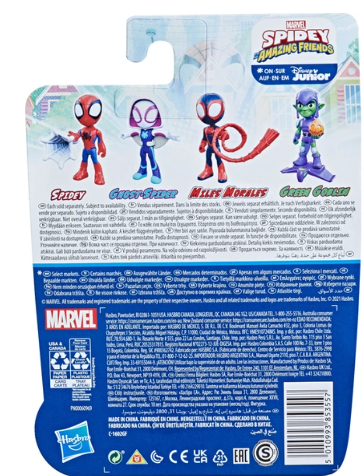 Marvel's Spidey and His Amazing Friends Action Figure of Super Hero Spidey