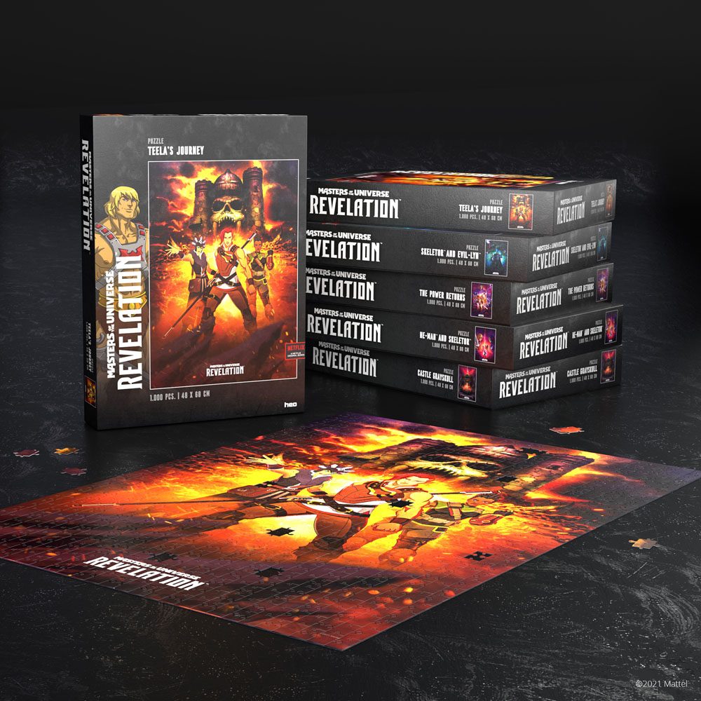 1000-Piece Masters of the Universe Revelation Jigsaw Puzzle Featuring Teela's Epic Journey