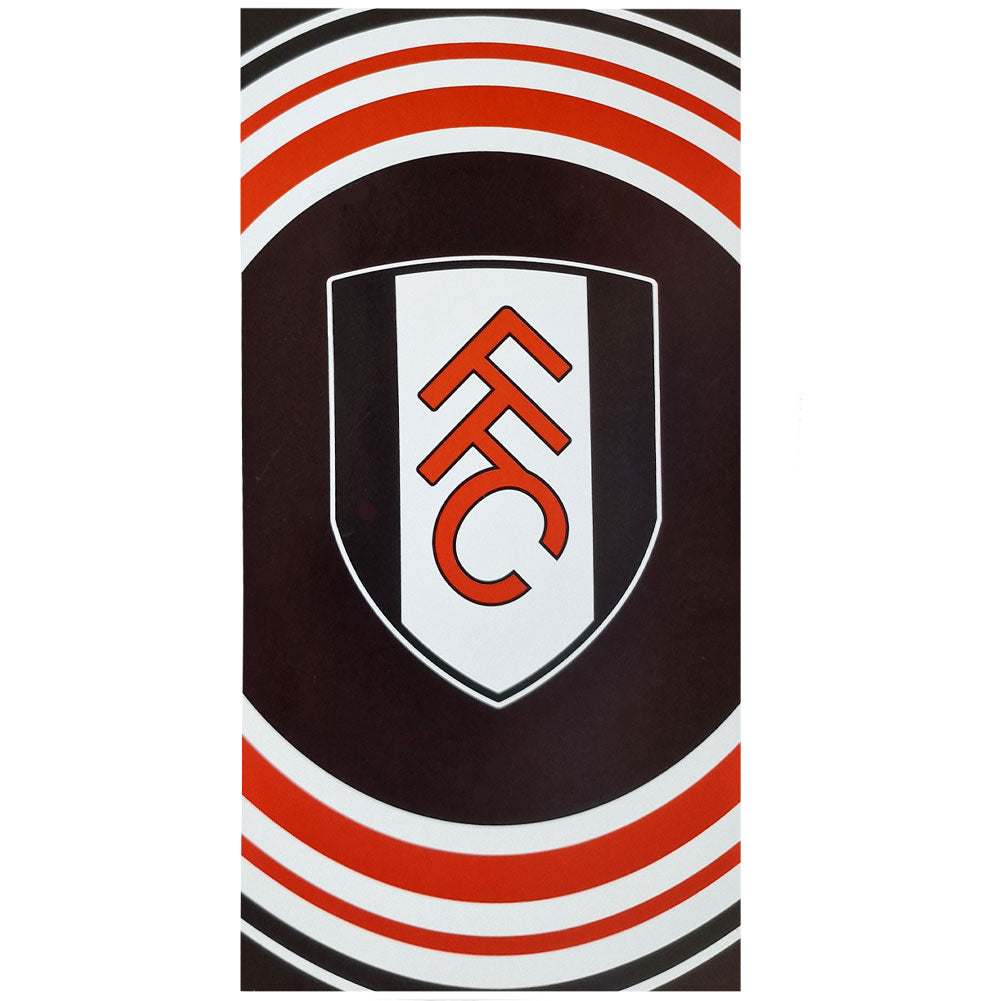 Fulham Football Club Pulse Design Velour Cotton Beach Towel