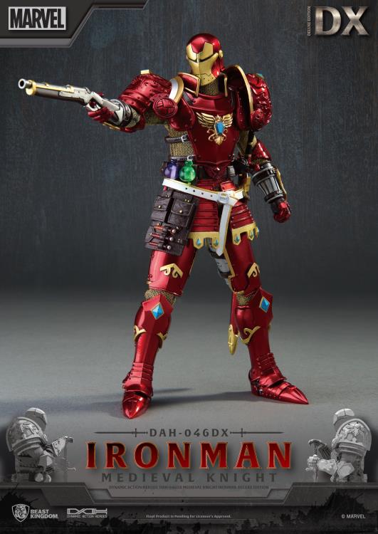 Marvel Deluxe Dynamic Action Heroes Medieval Knight Iron Man Figure