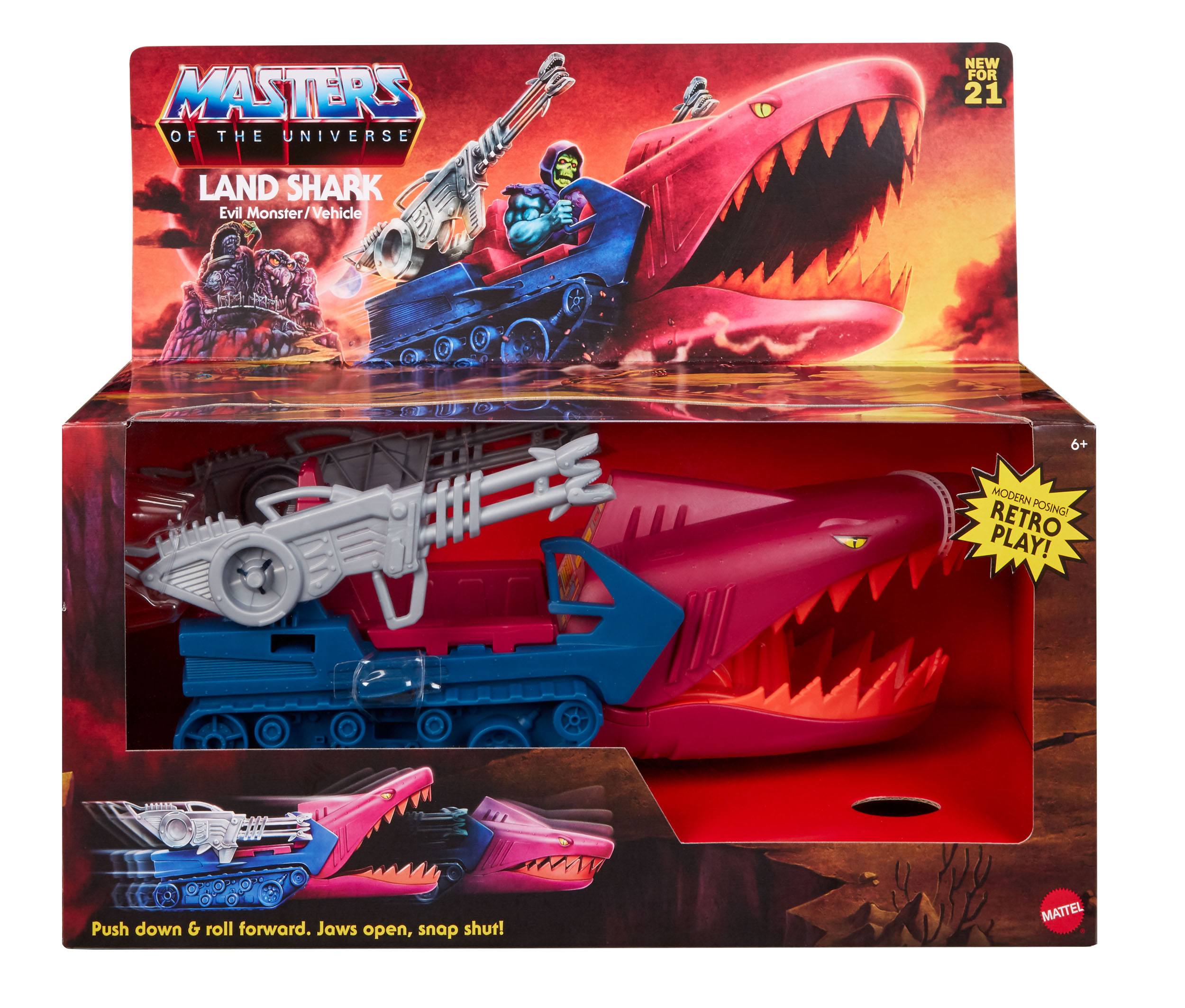 Masters of the Universe Origins Land Shark Toy Vehicle for Action Figure Compatibility