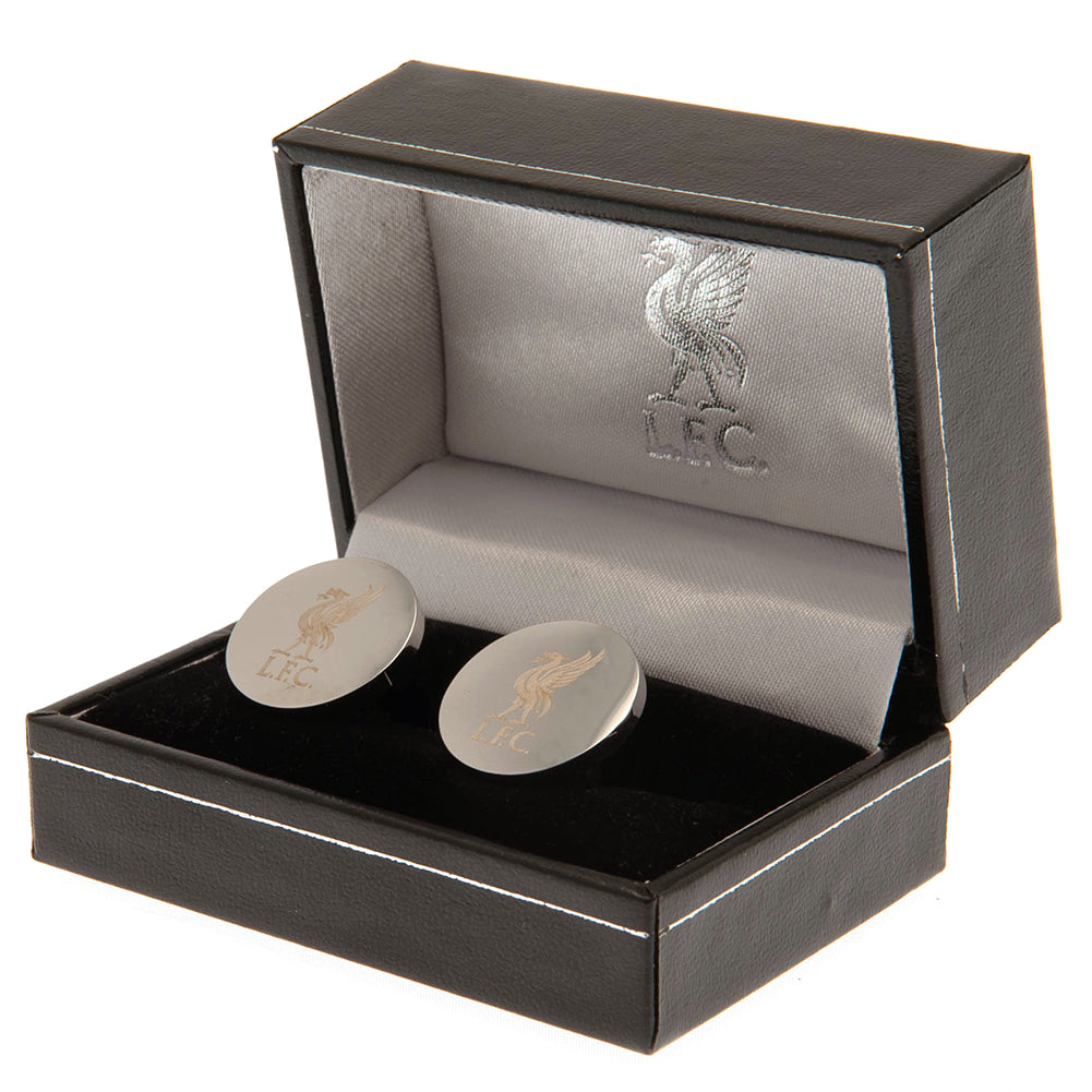Liverpool Football Club High - Quality Stainless Steel Circular Cufflinks for Gentlemen