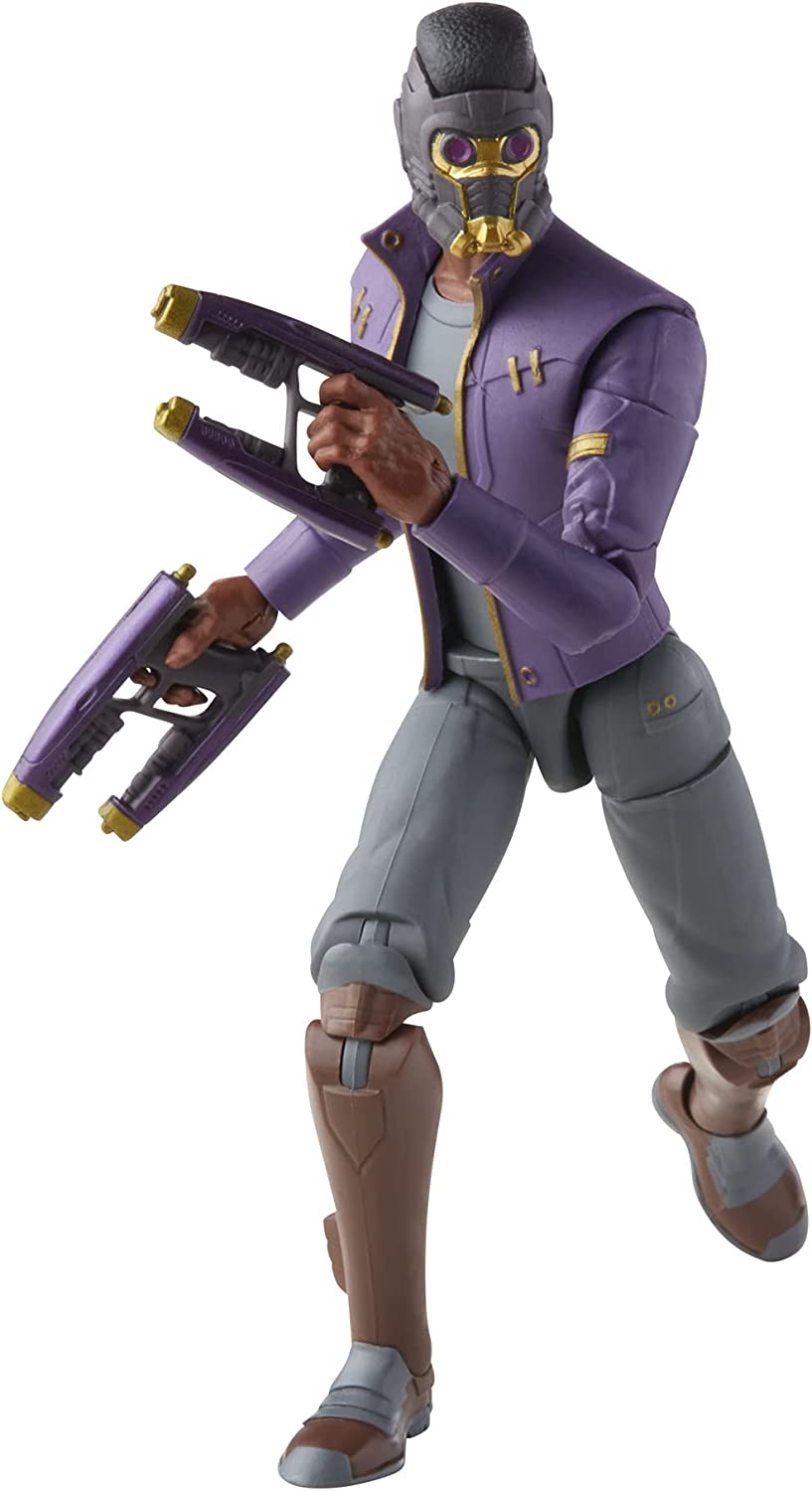 Hasbro 6-Inch Premium Marvel Legends Series What If T'Challa as Star-Lord Action Figure