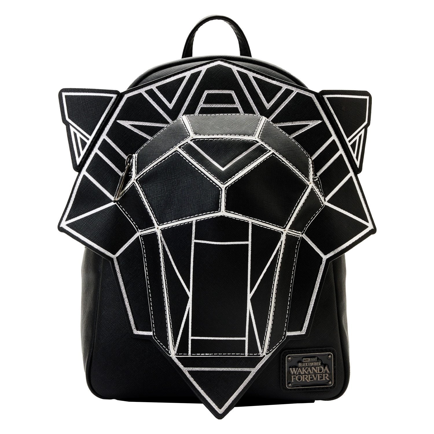 Loungefly Licensed Marvel Black Panther Wakanda Forever Themed Figural Mini Backpack for Fashionable Carry