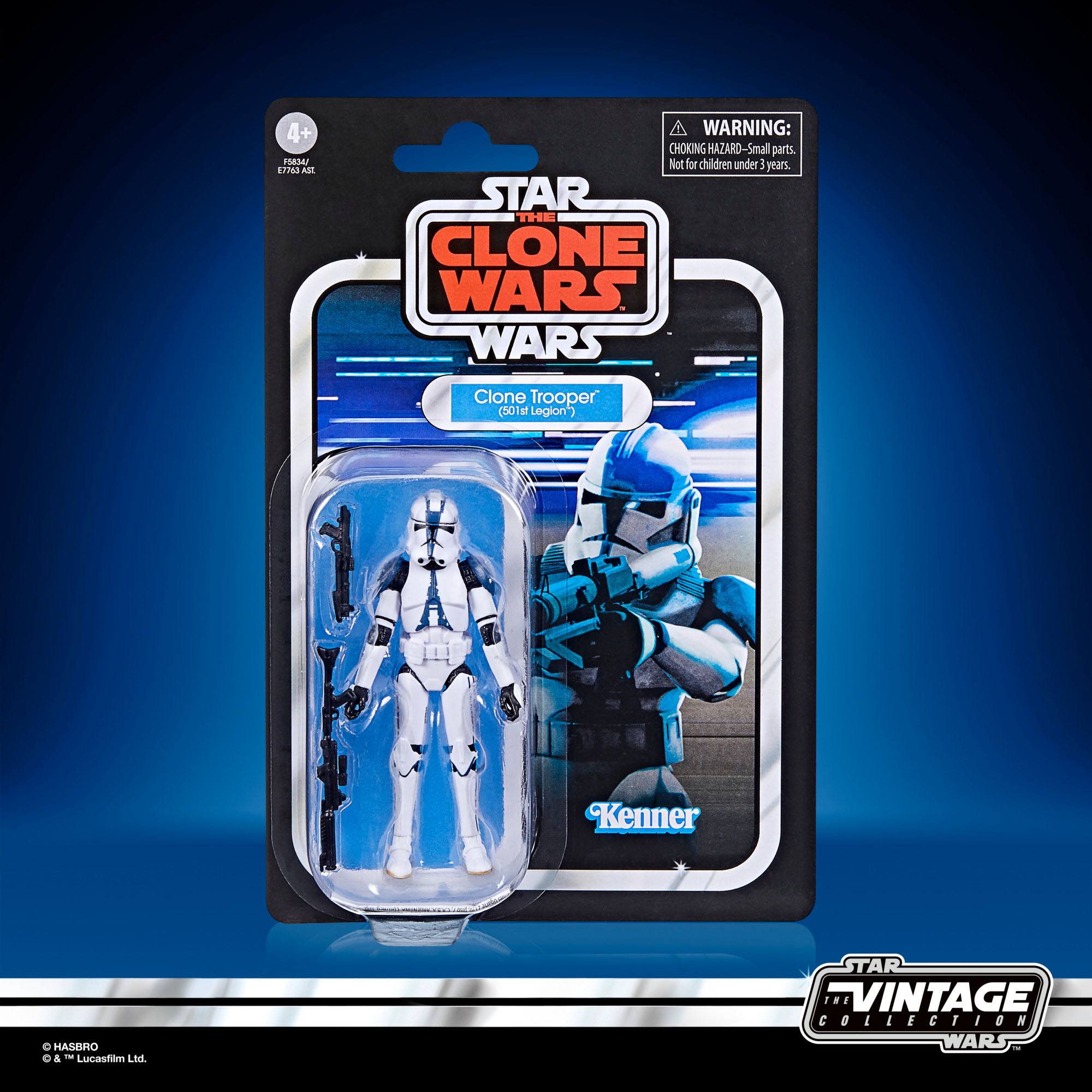 Hasbro Star Wars Vintage Collection 3.75-Inch 501st Legion Clone Trooper Figure