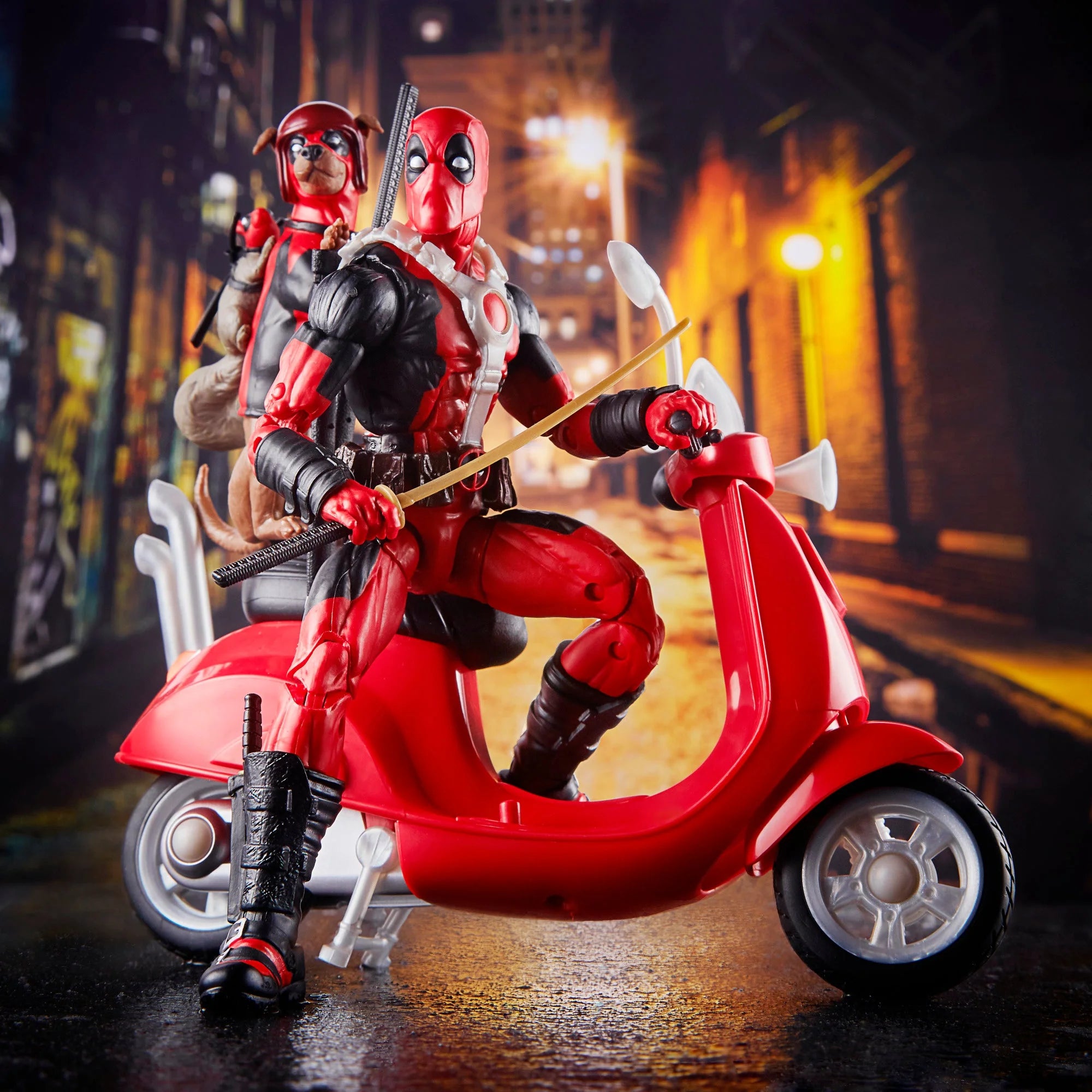 6-Inch Marvel Legends Deadpool Action Figure with Scooter and Accessories