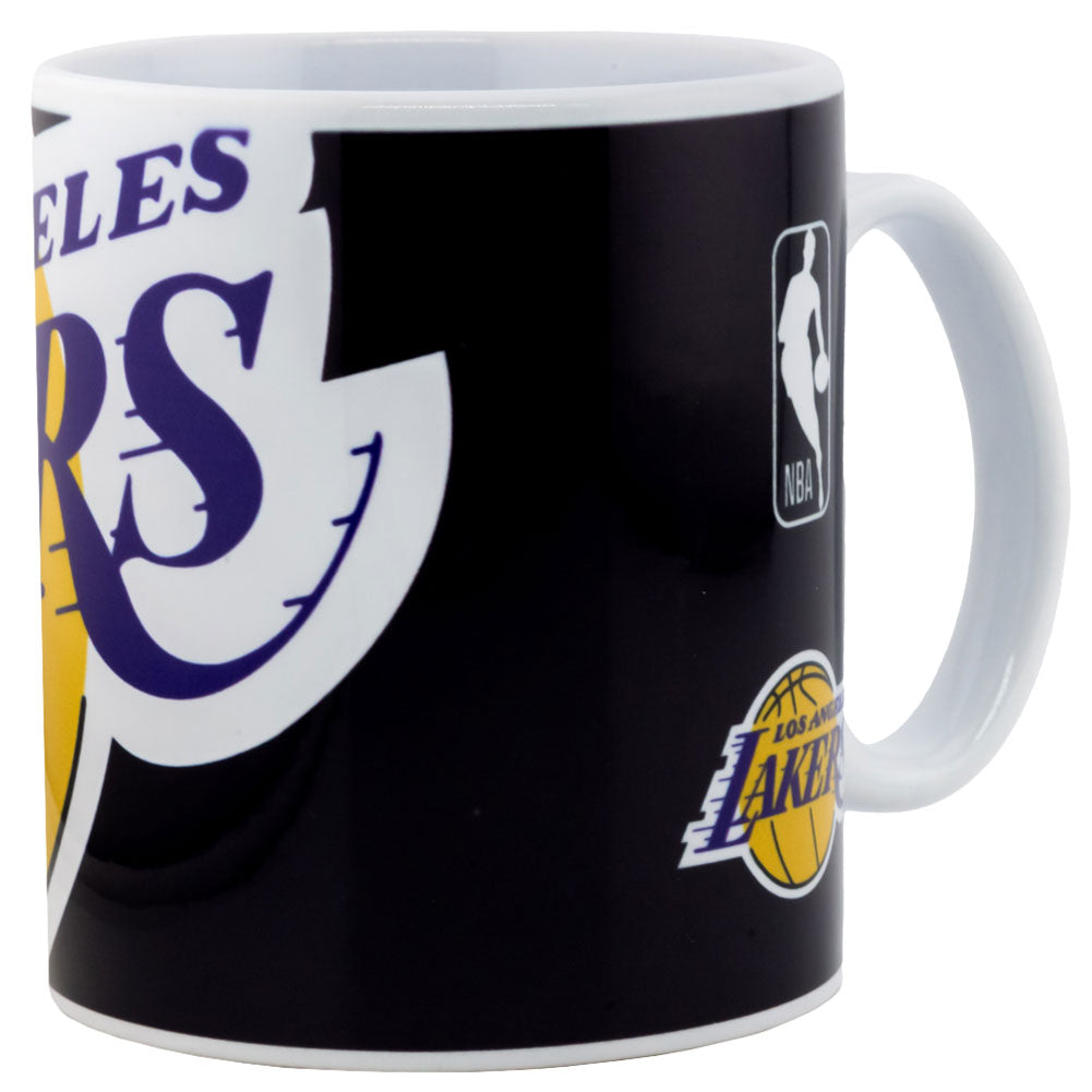 Large-Cropped Los Angeles Lakers Logo Ceramic Coffee Mug for Daily Use