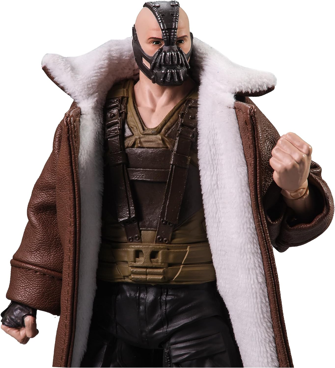 McFarlane 7 - Inch Gold - Label Action Figure of Bane in Trench Coat from The Dark Knight Trilogy DC Multiverse