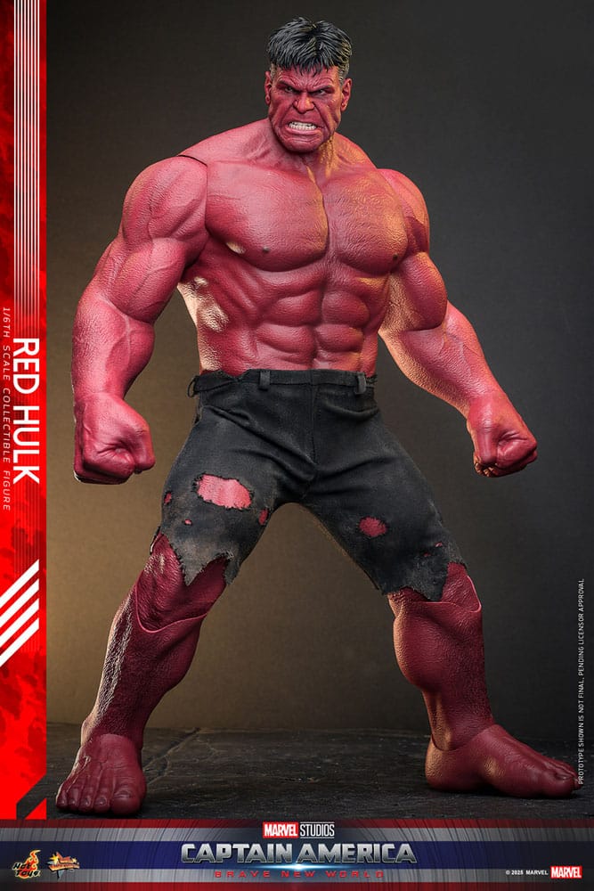 Hot Toys 1/6th Scale Collectible Action Figure of Red Hulk from Captain America: Brave New World