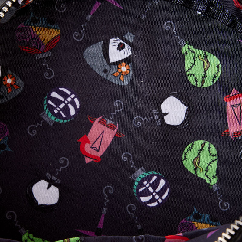 Loungefly Disney Nightmare Before Christmas Glow-in-the-Dark Wreath Crossbody Bag