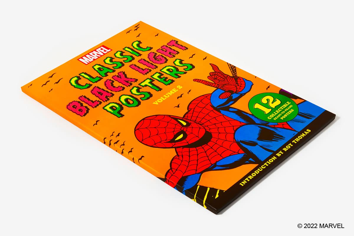 Marvel Classic Collectible Black Light Poster Portfolio Volume Two - A Must - Have for Comic Fans