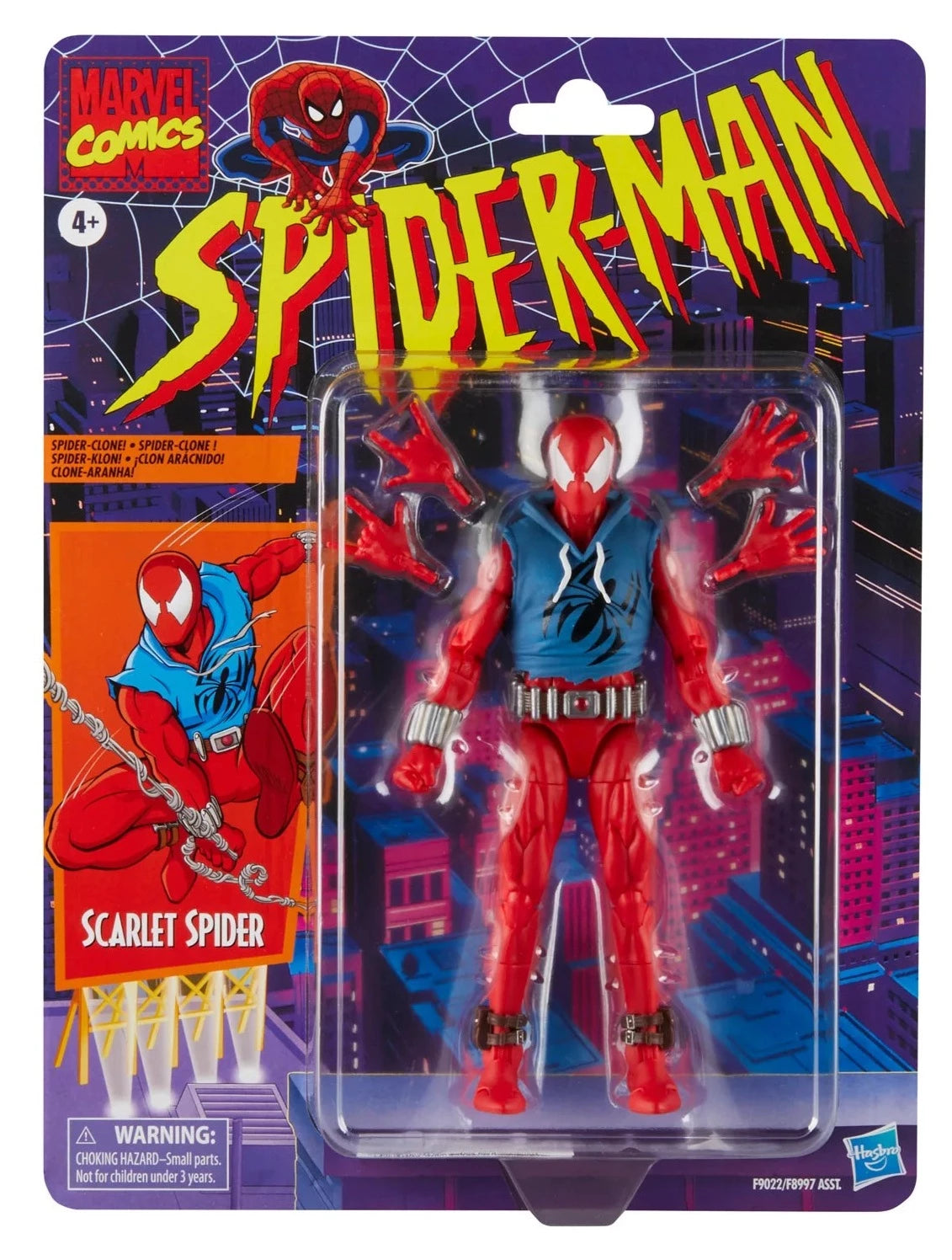 Hasbro Marvel Legends 6-Inch Scarlet Spider Ben Reilly Action Figure for Collectors