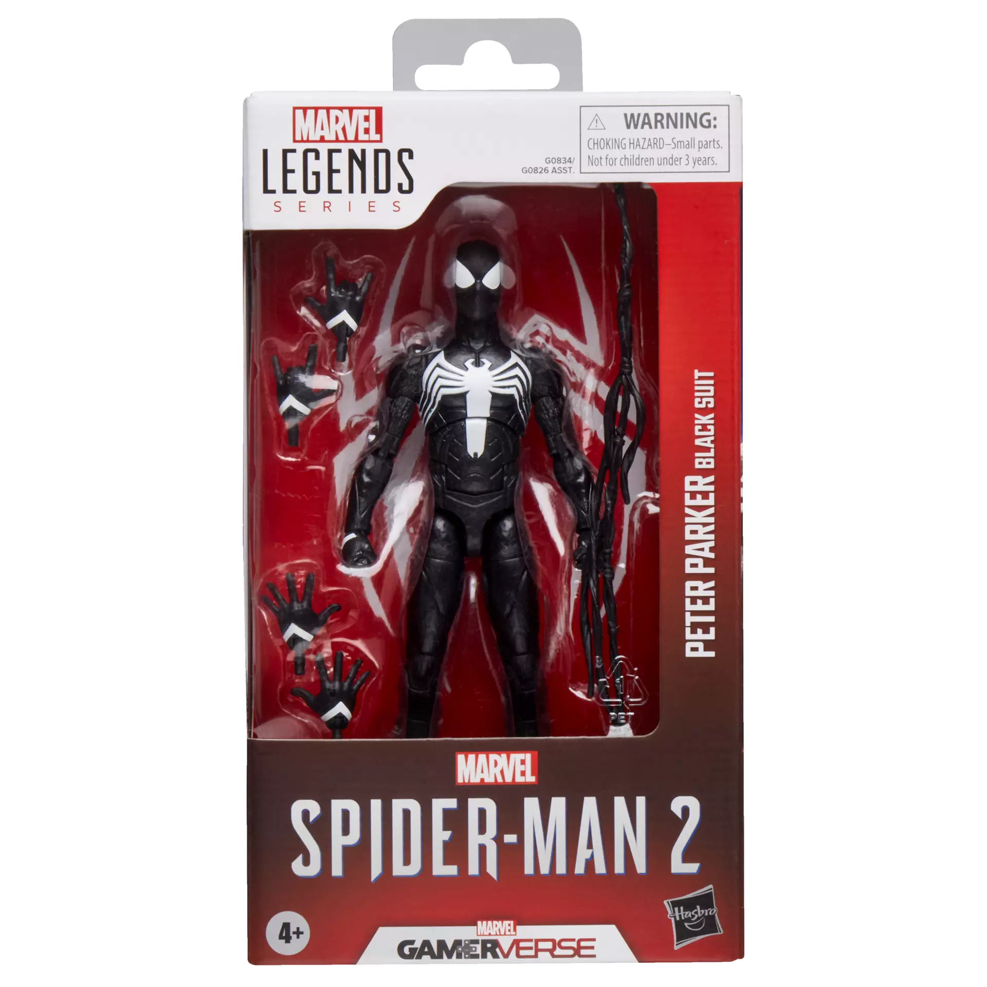 Hasbro's Marvel Legends Series Gamerverse Peter Parker in Black Suit 6 - inch Collectible Action Figure for Fans and Collectors