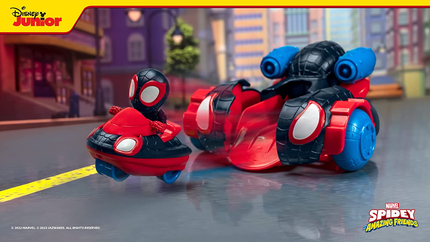 Marvel's Spidey and His Amazing Friends 2-in-1 Quick Shot Vehicle - Miles Morales Version