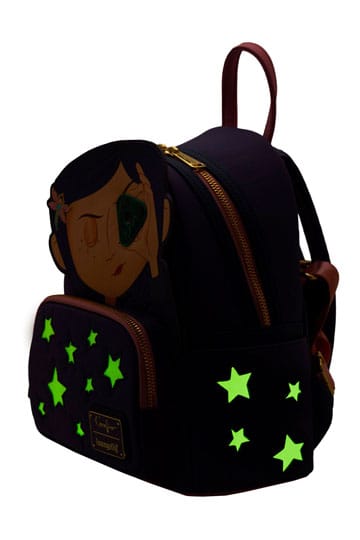 Loungefly Laika Coraline Stars Themed Cosplay Mini Backpack for Fashionable Outings