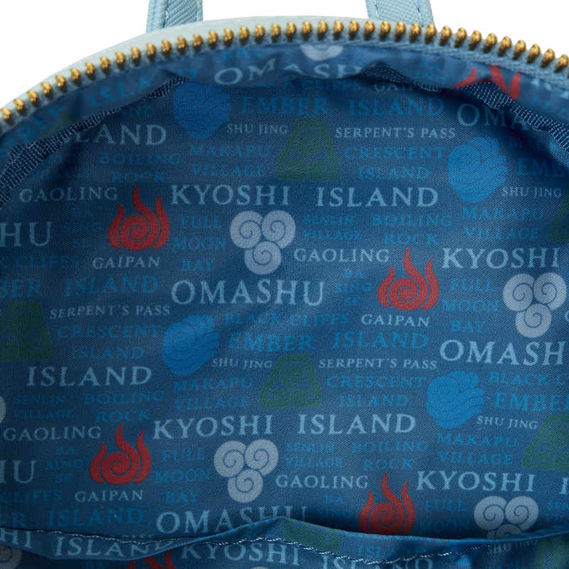 Loungefly Licensed Nickelodeon Avatar The Last Airbender Map of the Four Nations Mini Backpack for Fashionable Travelers