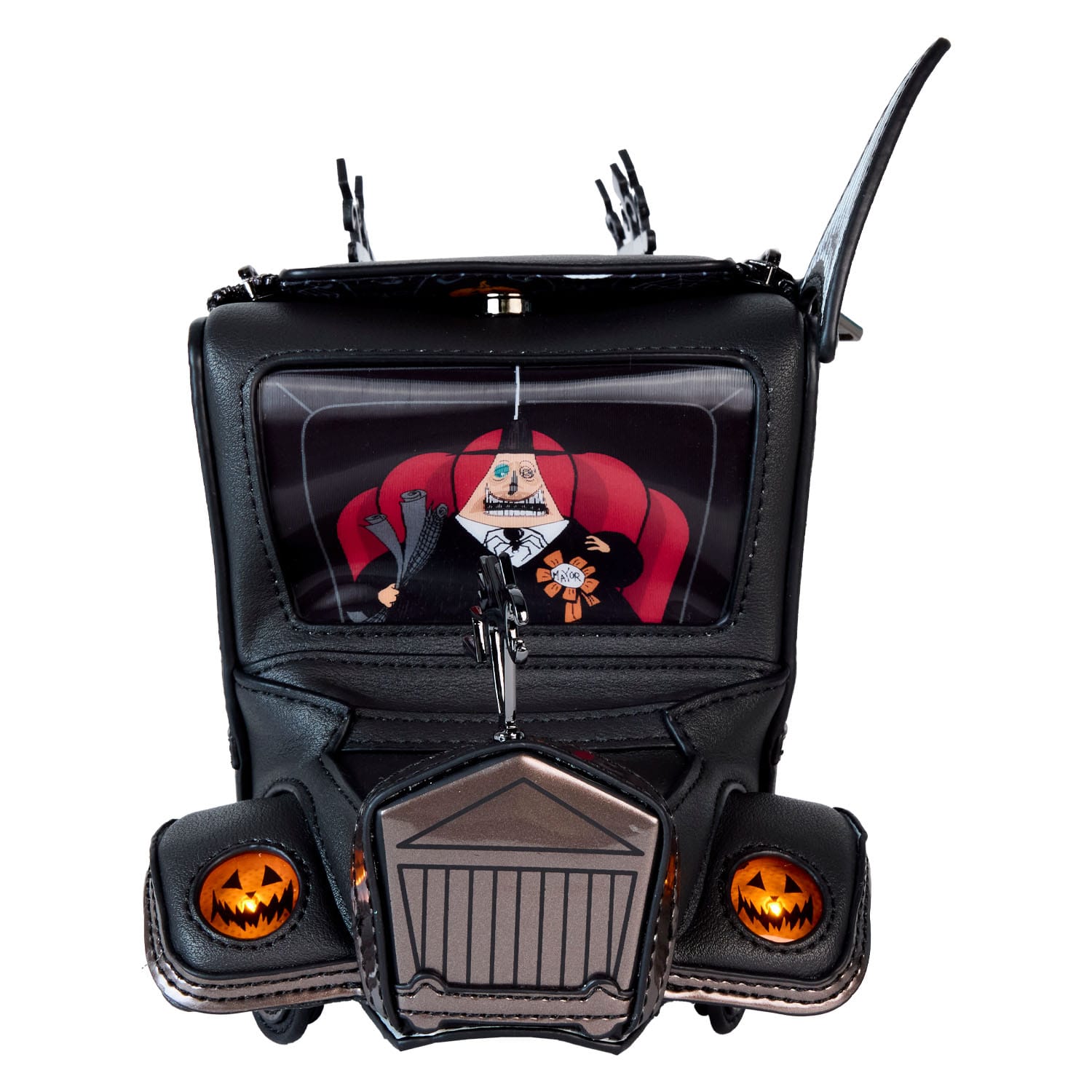 Loungefly Disney Nightmare Before Christmas Mayor's Car-Shaped Figural Crossbody Purse