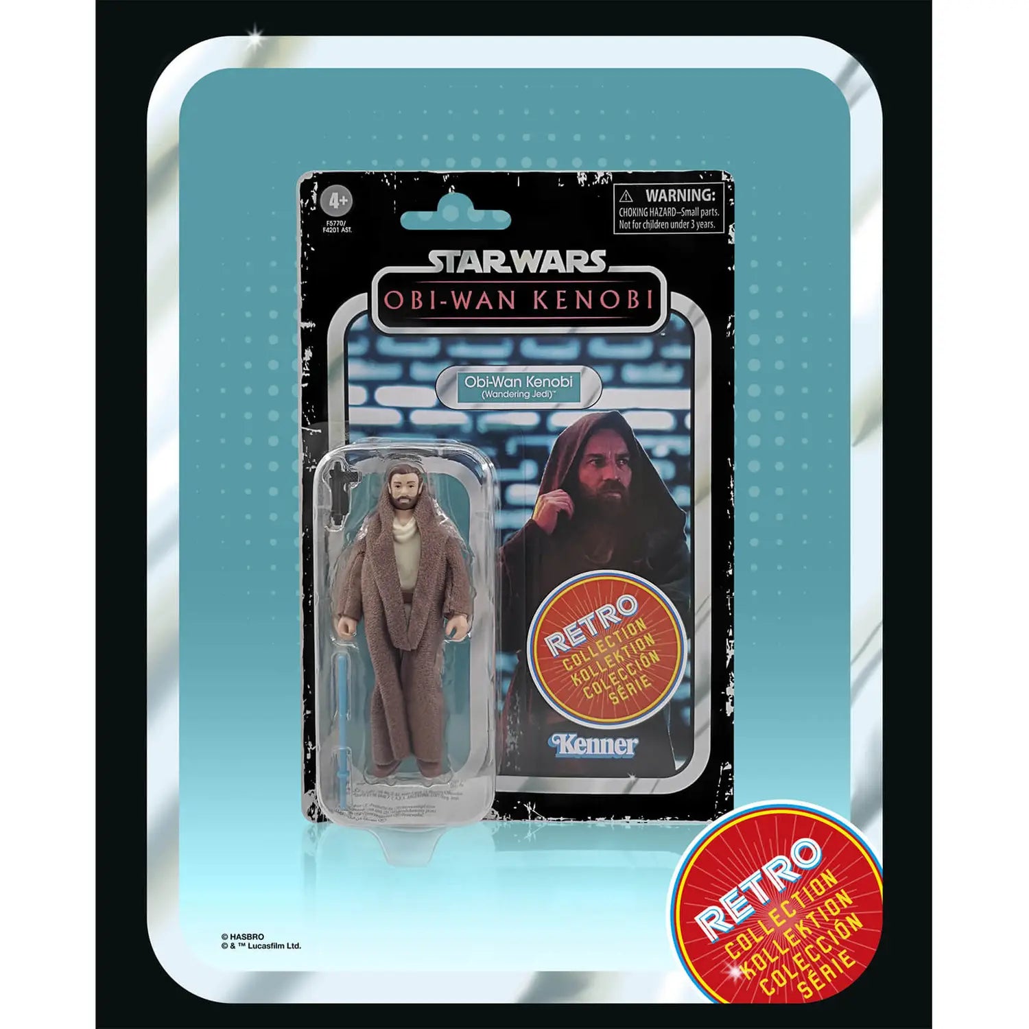Hasbro's Retro Star Wars Obi - Wan Kenobi (Wandering Jedi) Action Figure