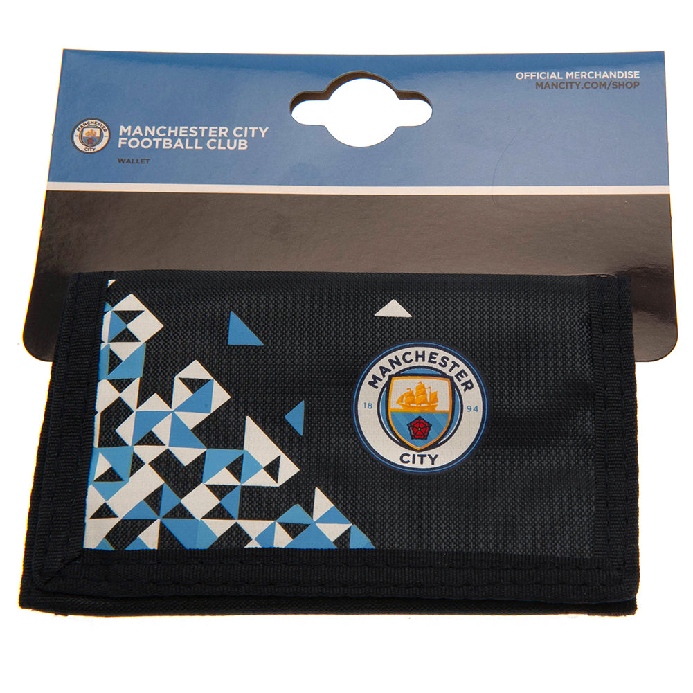 Manchester City Football Club Particle Design Polyester Wallet for Fans