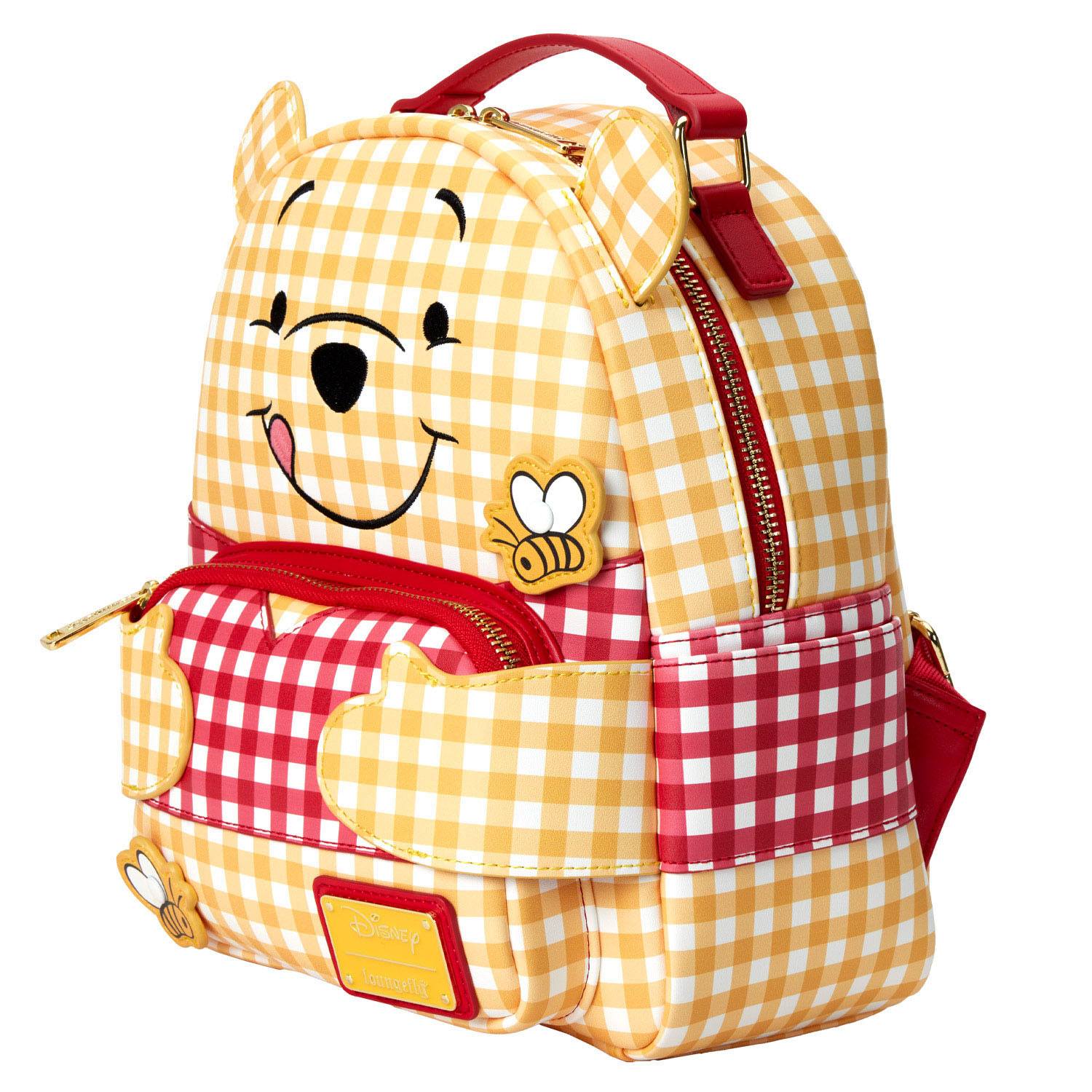 Loungefly Disney Winnie the Pooh Gingham Adjustable Mini Backpack