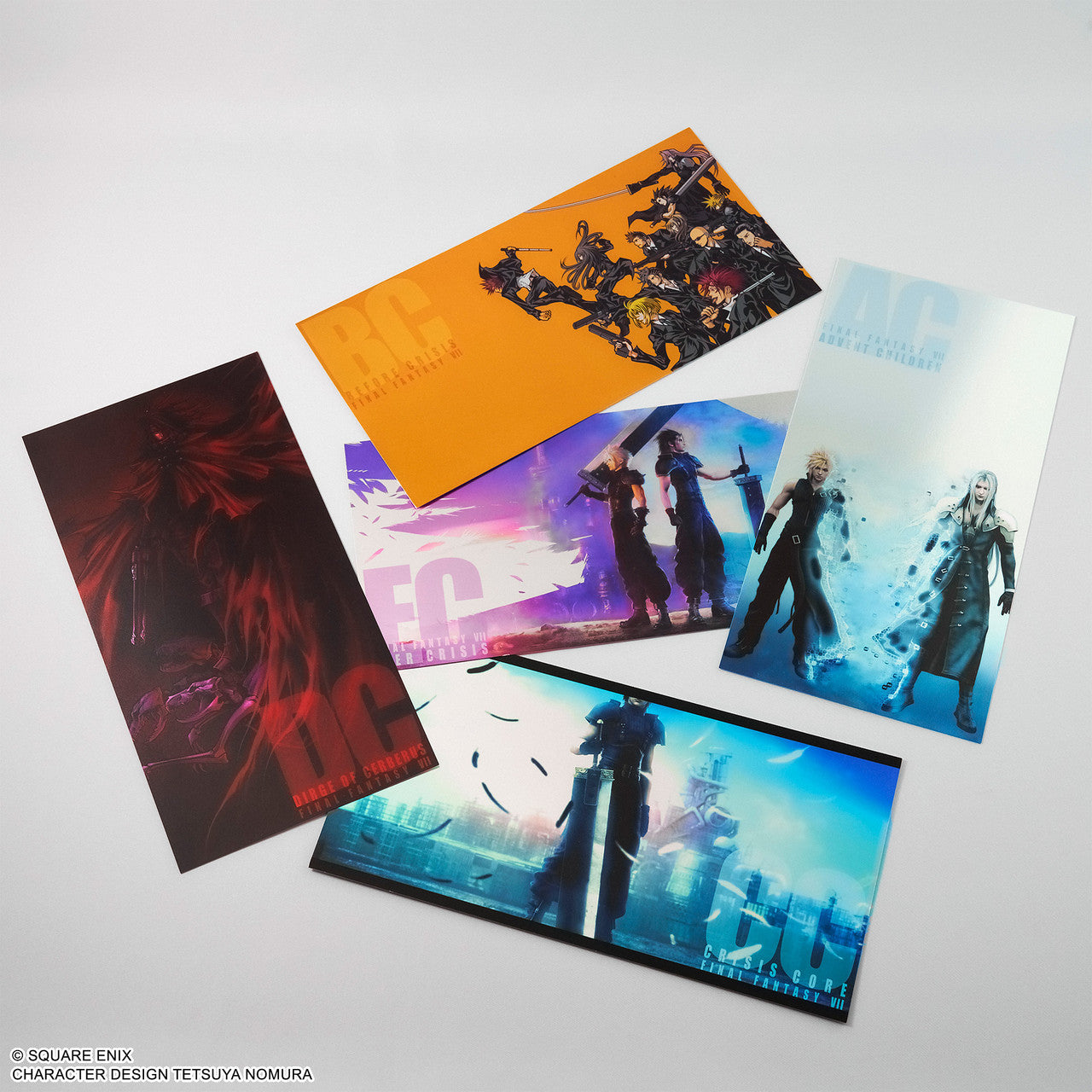Large-sized Metallic Postcard Set of the Final Fantasy VII Series