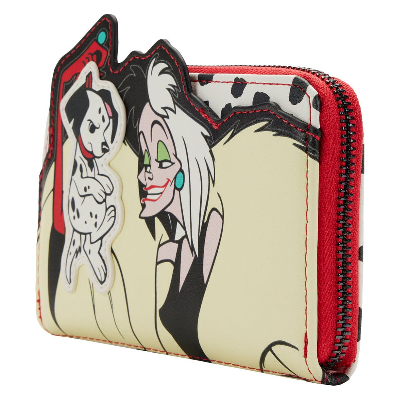 Loungefly Disney 101 Dalmatians Cruella De Vil Vegan Leather Zip-Around Wallet