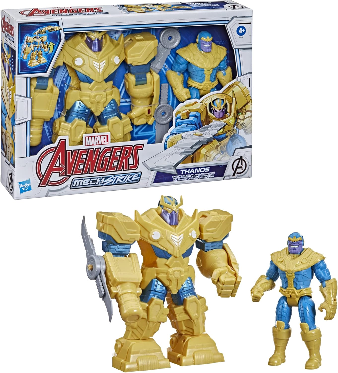 Marvel Avengers Mech Strike Collection: 9-Inch Infinity Mech Suit Thanos Action Figure Toy