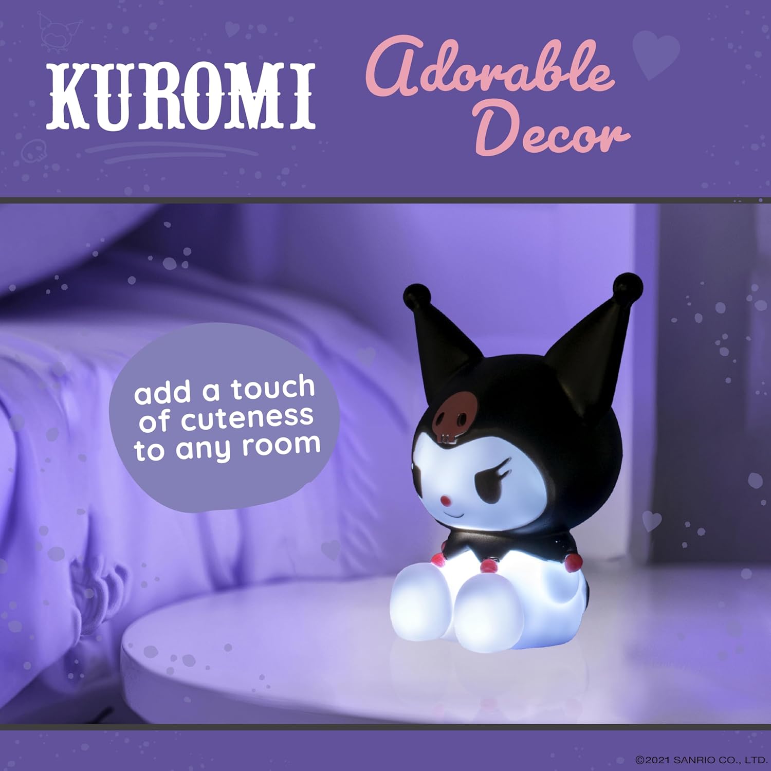 Sanrio Kuromi Touch - Sensitive Rechargeable Mood Light for Fans