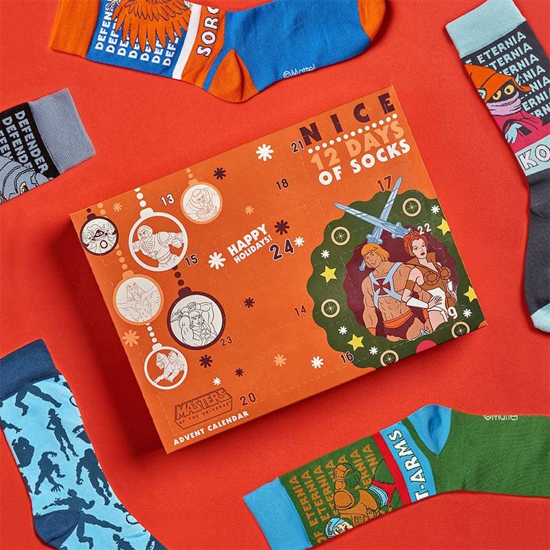 He-Man and the Masters of the Universe 12-Day Socks Advent Calendar - Premium Holiday Gift
