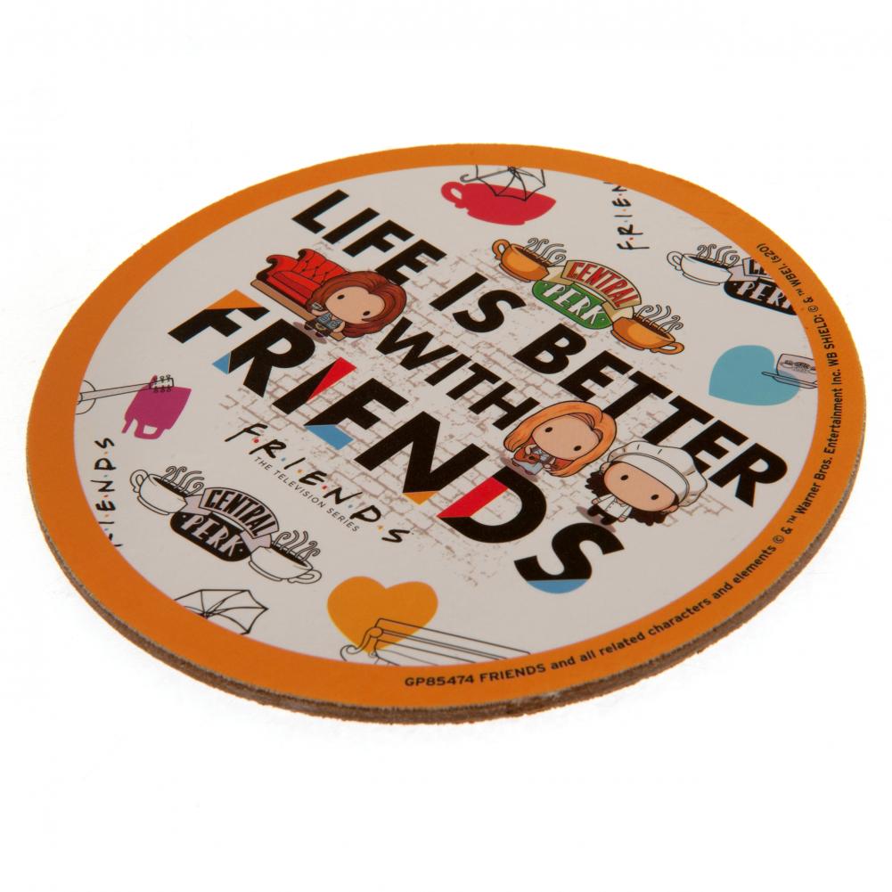 High - Quality Ceramic Friends Mug and Decorative Coaster Set in a Stylish Gift Tin