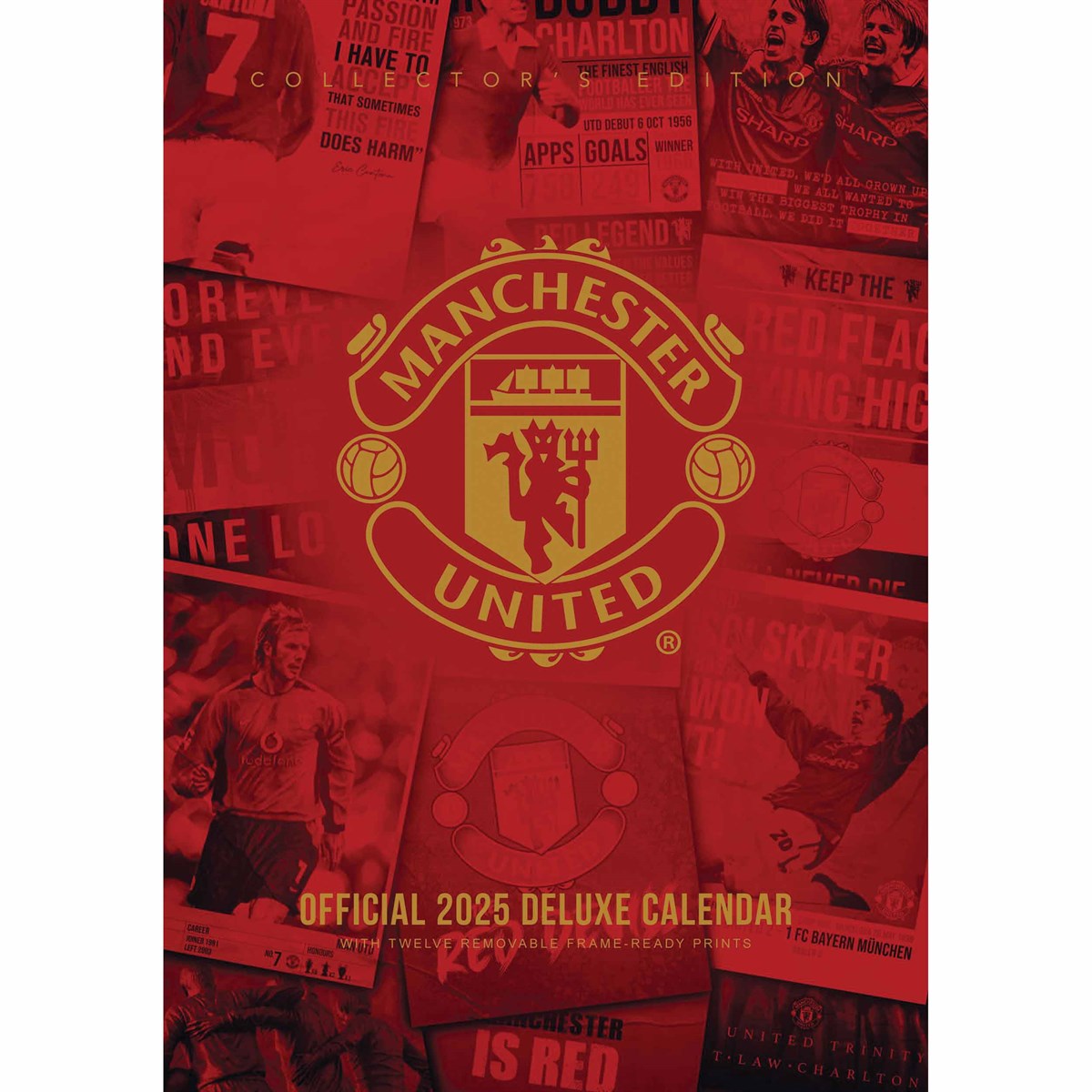 Deluxe Manchester United Football Club Wall Calendar for the Year 2025