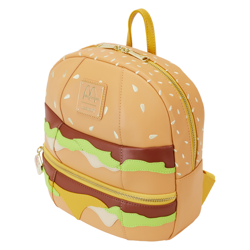 Loungefly Vegan Leather McDonald's Big Mac Inspired Mini Backpack