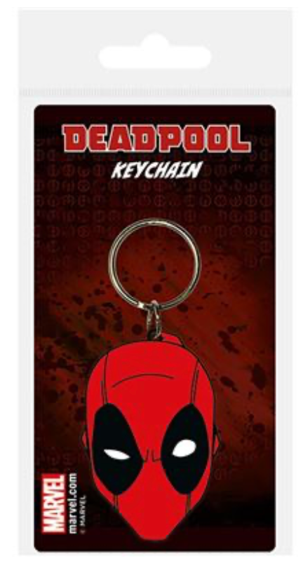 Marvel Deadpool Themed PVC Keychain for Key, Bag, and Belt Decoration