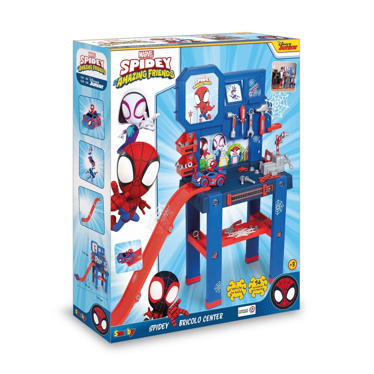 Marvel Spidey and His Superb Friends Building Bricolo Workbench Playset for Kids