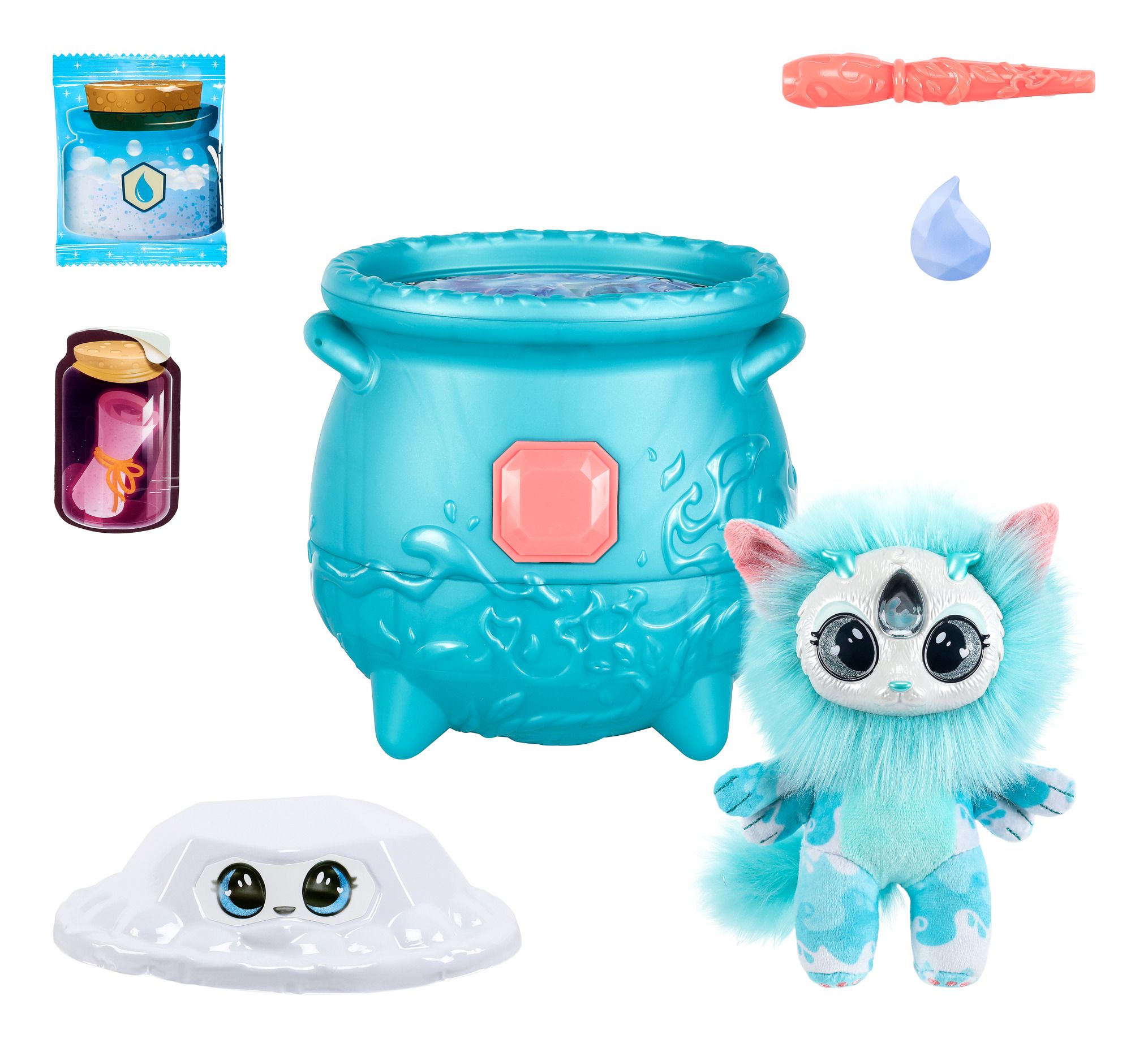 Magic Mixies Magical Gem Surprise Medium - Sized Cauldron for Water Magic Fun