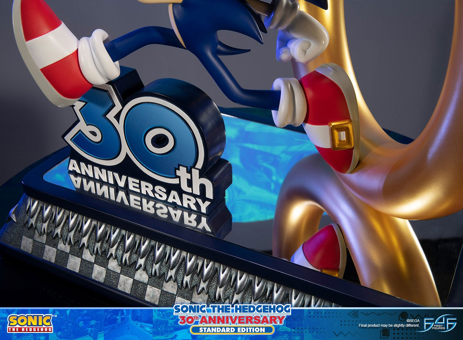 First4Figures Collectible Sonic The Hedgehog 30th Anniversary Sonic Statue for Gaming Enthusiasts