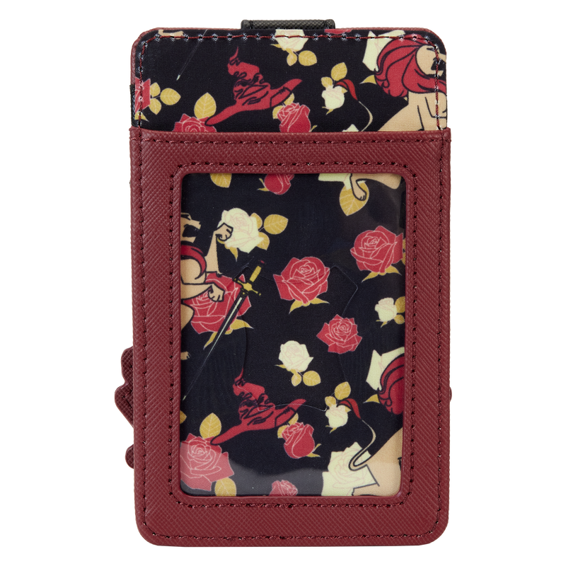 Loungefly Harry Potter Gryffindor Floral Lion Symbol Vegan Leather Card Holder