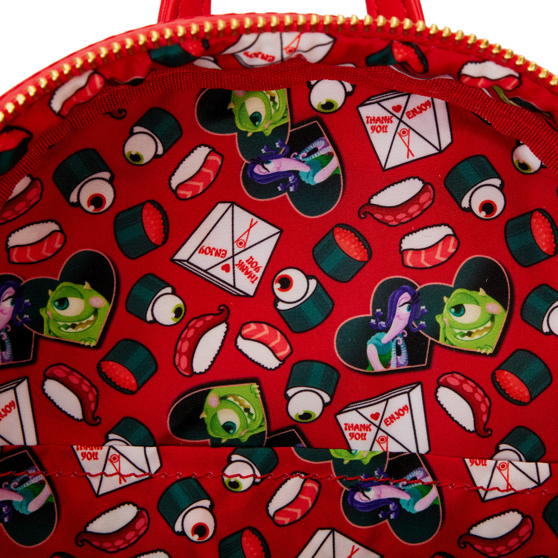 Loungefly Disney Monsters Inc Boo's Takeout Style Adjustable Mini Backpack