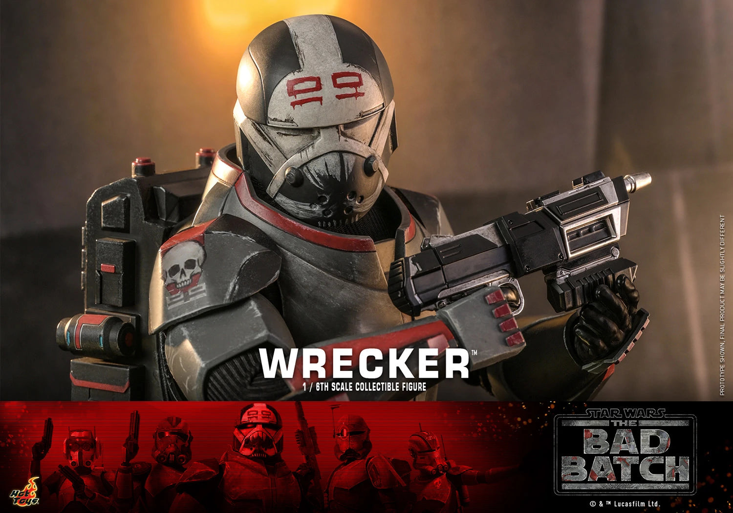 Hot Toys 1/6th Scale Star Wars The Bad Batch Wrecker Collectible Figure