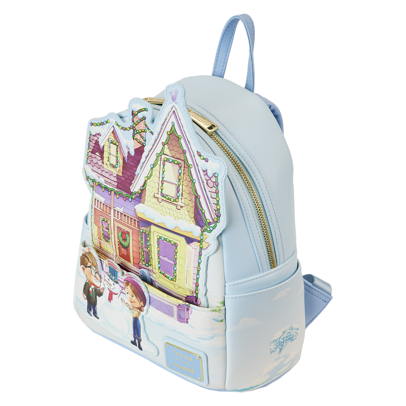 Loungefly Disney-Pixar Up Themed Holiday Illuminated Mini Backpack for Festive Celebrations