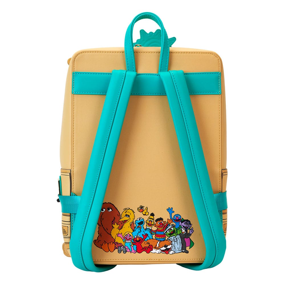 Loungefly Adorable Sesame Street Mini Backpack with Sunny Scene