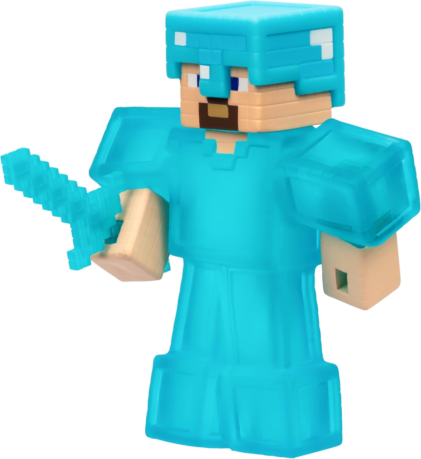 Stretchy Heroes of Goo Jit Zu: Minecraft Steve with Diamond Armor & Sword