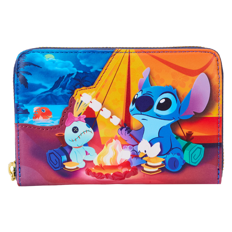 Loungefly Disney Stitch Tropical Camping Adorable Zip - Around Wallet